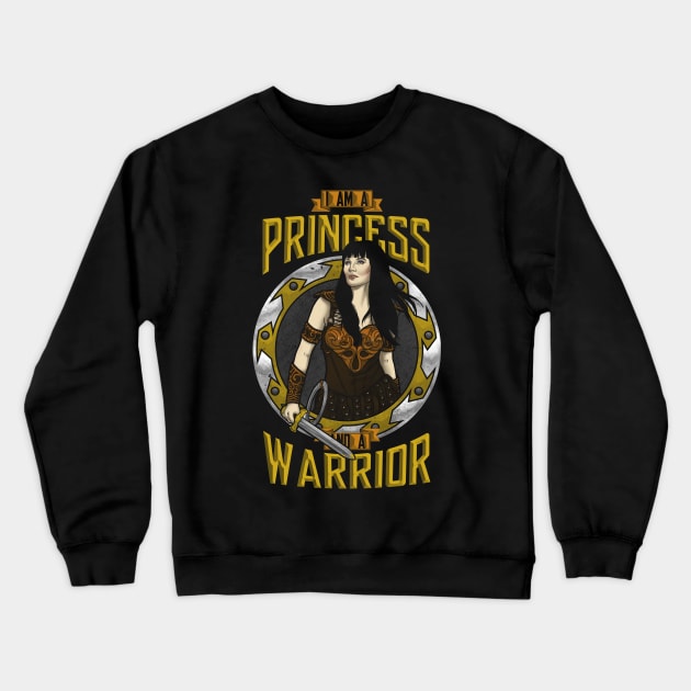 A princess and a warrior Crewneck Sweatshirt by ursulalopez
